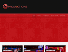 Tablet Screenshot of 4productions.com